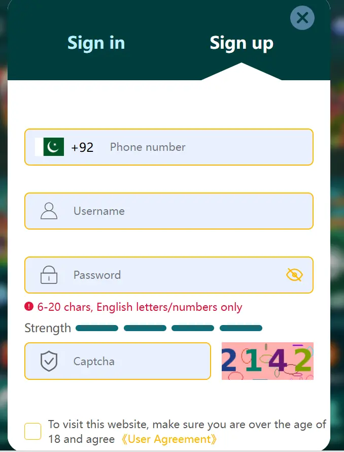 registration for pk888c game