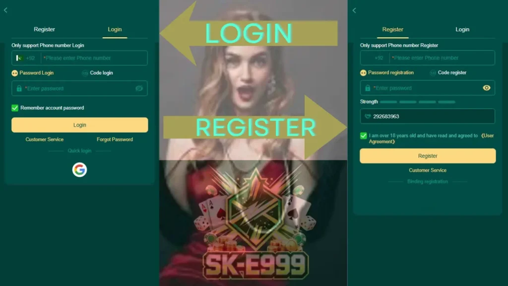 SK E999 Game registration